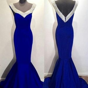 Jovani Blue Mermaid Size 6 Prom/Pageant Dress